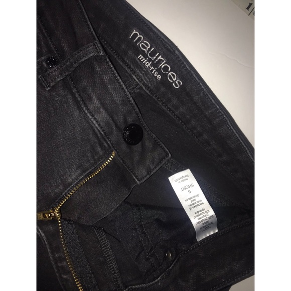 2/$10 SALE - Maurices Classic Black Slim Boot Mid Rise Jean - Picture 4 of 8